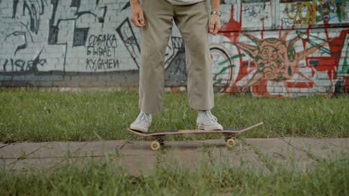 Person Doing a Skateboard Trick