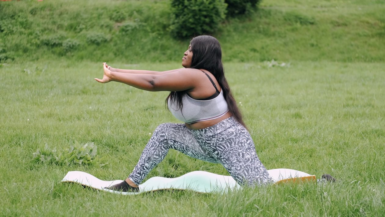 A Woman Doing Stretch Exercises Outdoors Free Stock Video Footage ...