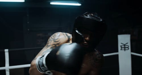 A Man Displaying His Speed In Punching 