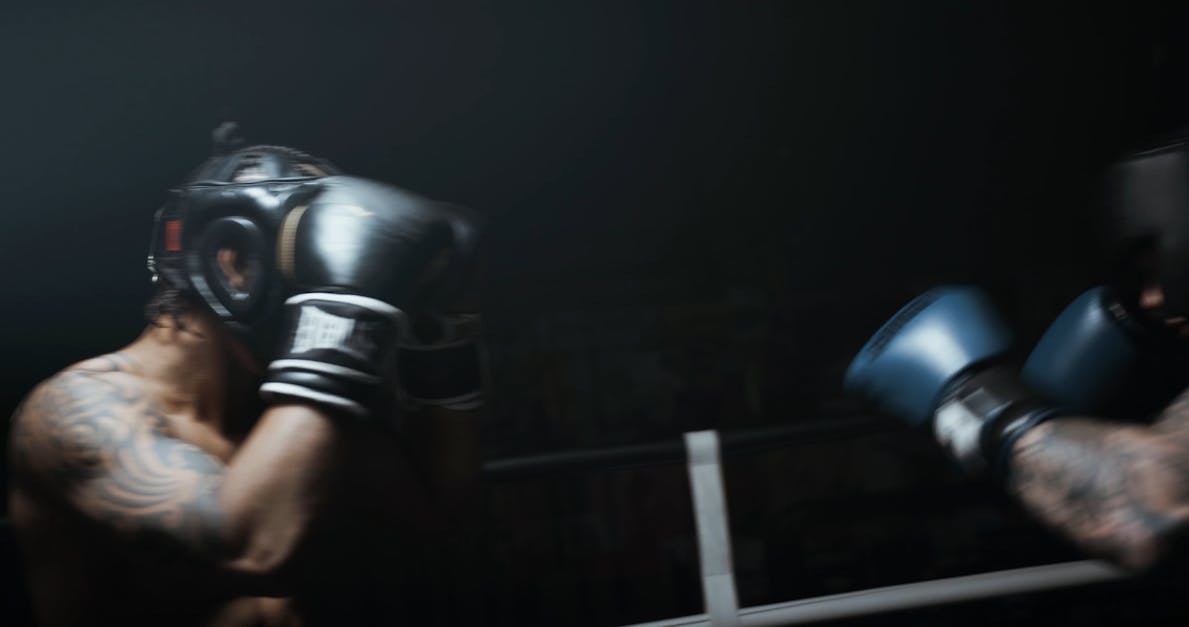 Two Boxers Sparring In The Ring · Free Stock Video