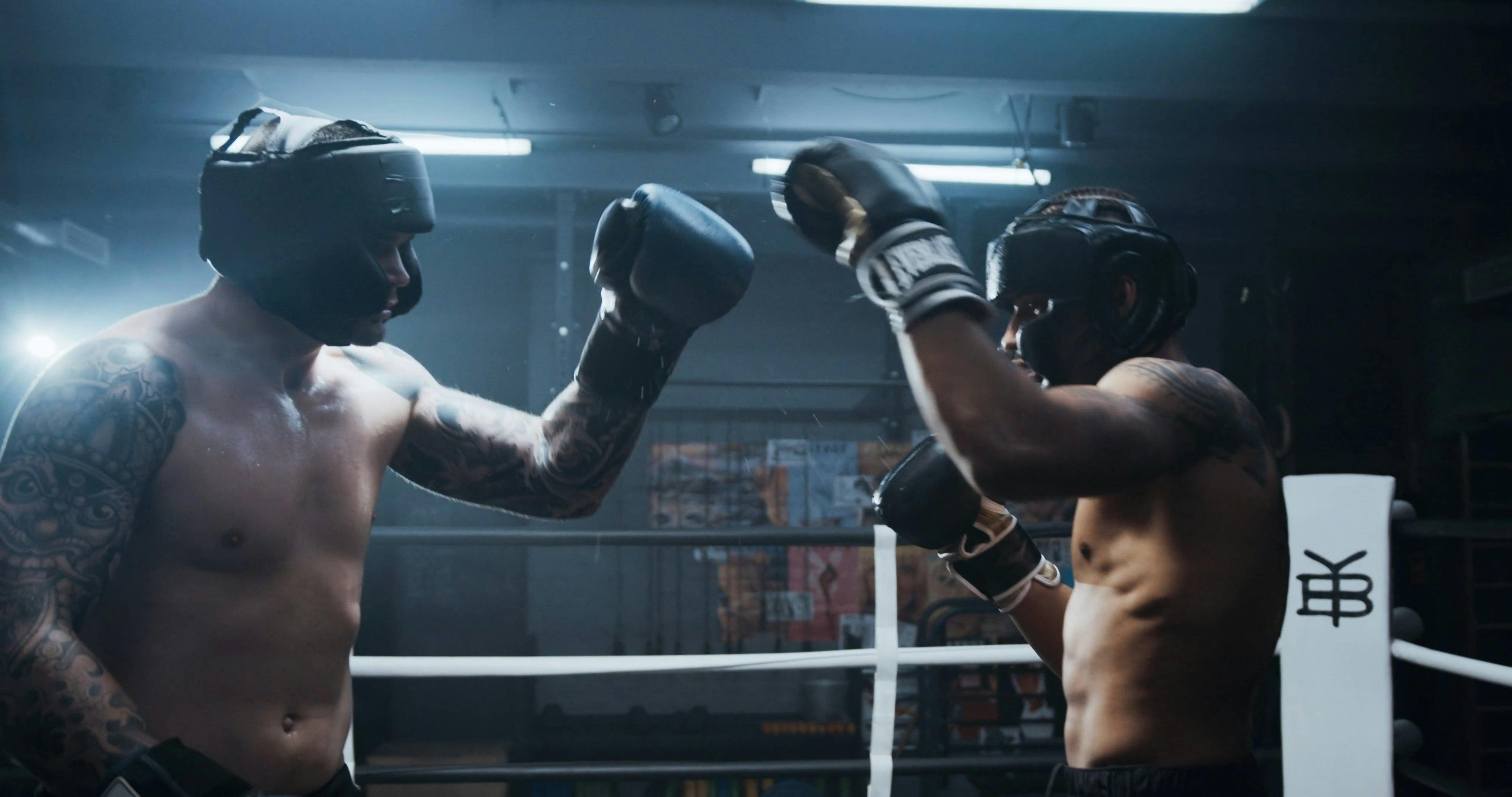 Two Boxers In A Sparring Match · Free Stock Video