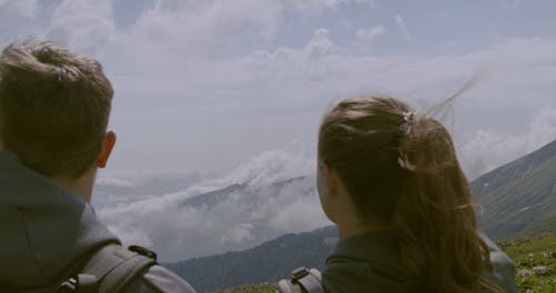 A Couple Enjoying A Scenic View