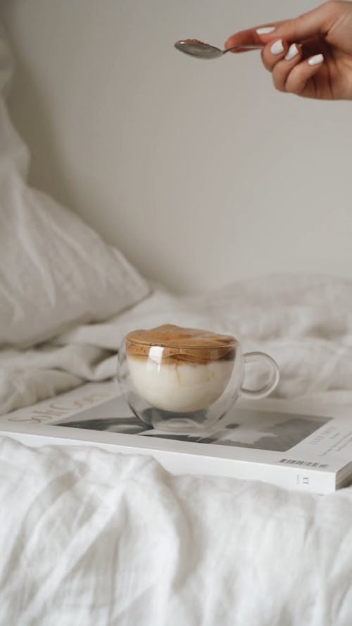 Video Of Coffee On Top Of Book