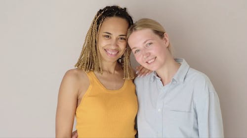 Two Women Sharing Genuine Friendship 