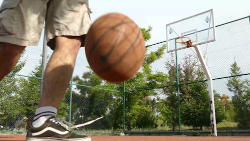 Video Of Man Playing Basketball 