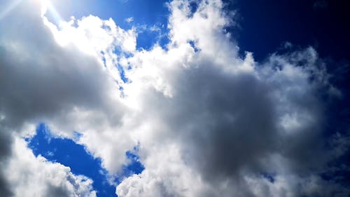 Time-Lapse Video of White Clouds