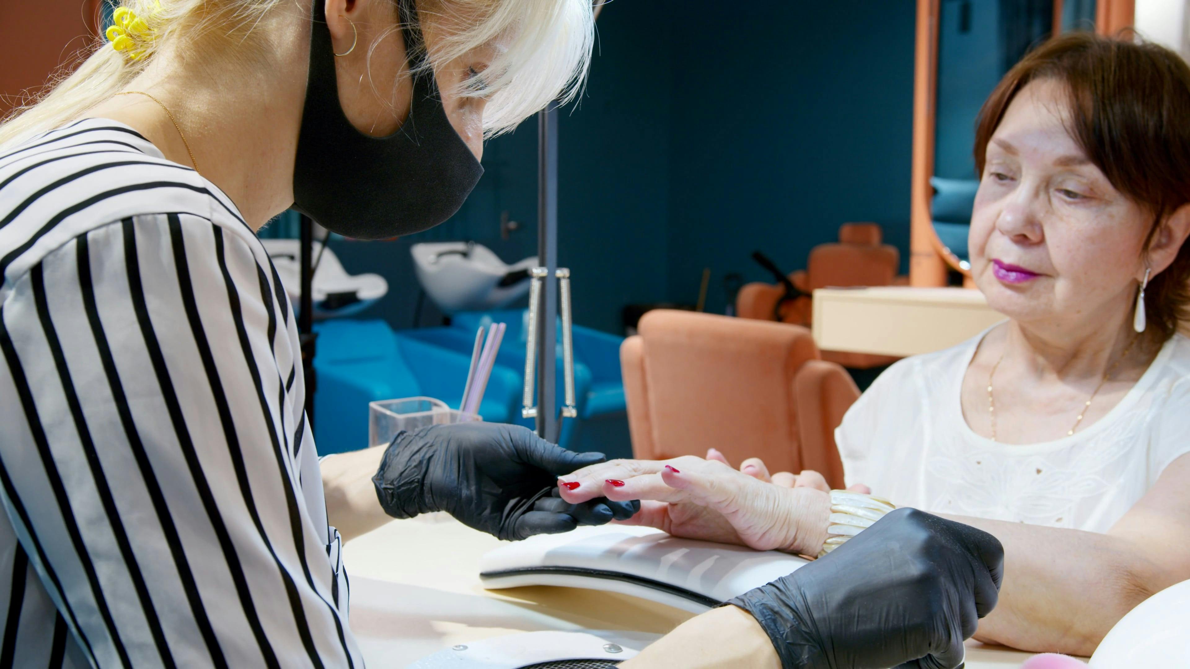 Woman Getting Her Nails Done Free Stock Video Footage, RoyaltyFree 4K & HD Video Clip