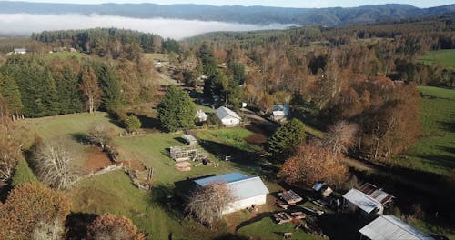 Drone Footage Of A Rural Area