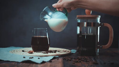 Video Of Milk Poured Into The Glass