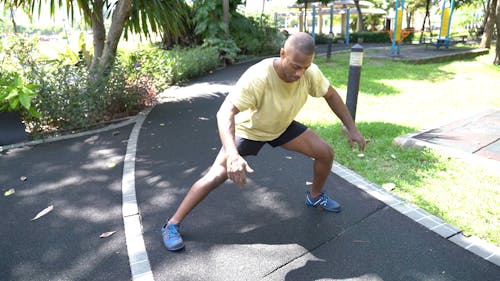 Man Doing Legs Exercise