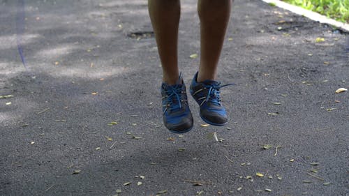 Person Doing Jump Rope Workout