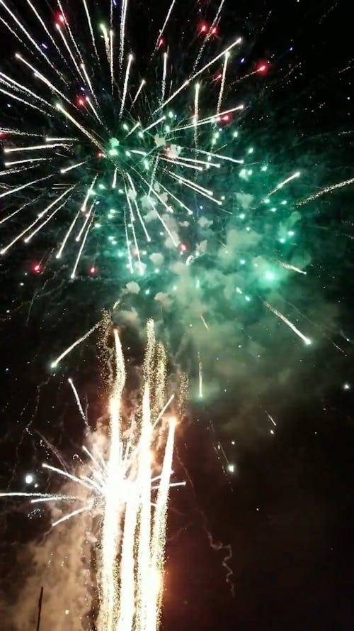 Video Of Fireworks During Night