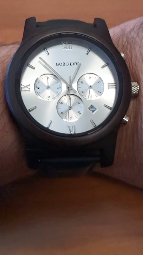 Close-Up View of Analog Watch