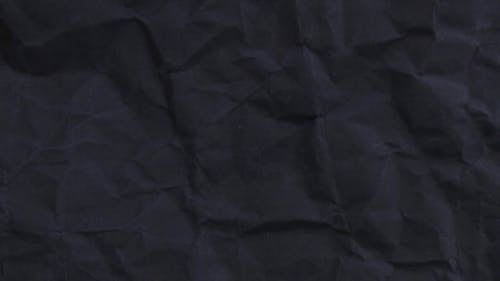 Close-up Footage Of A Crumpled Black Paper