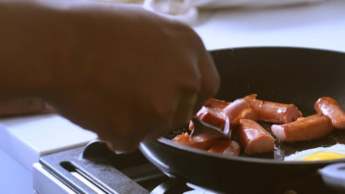 Person Cooking a Breakfast