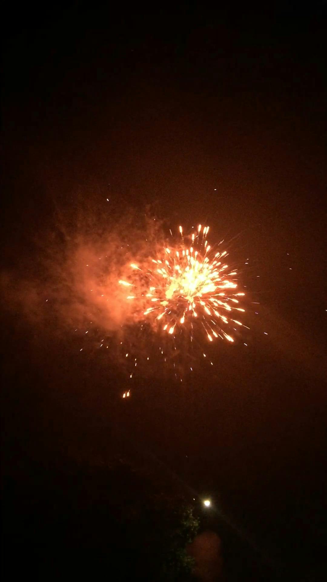 Aerial Fireworks Display At Night · Free Stock Video