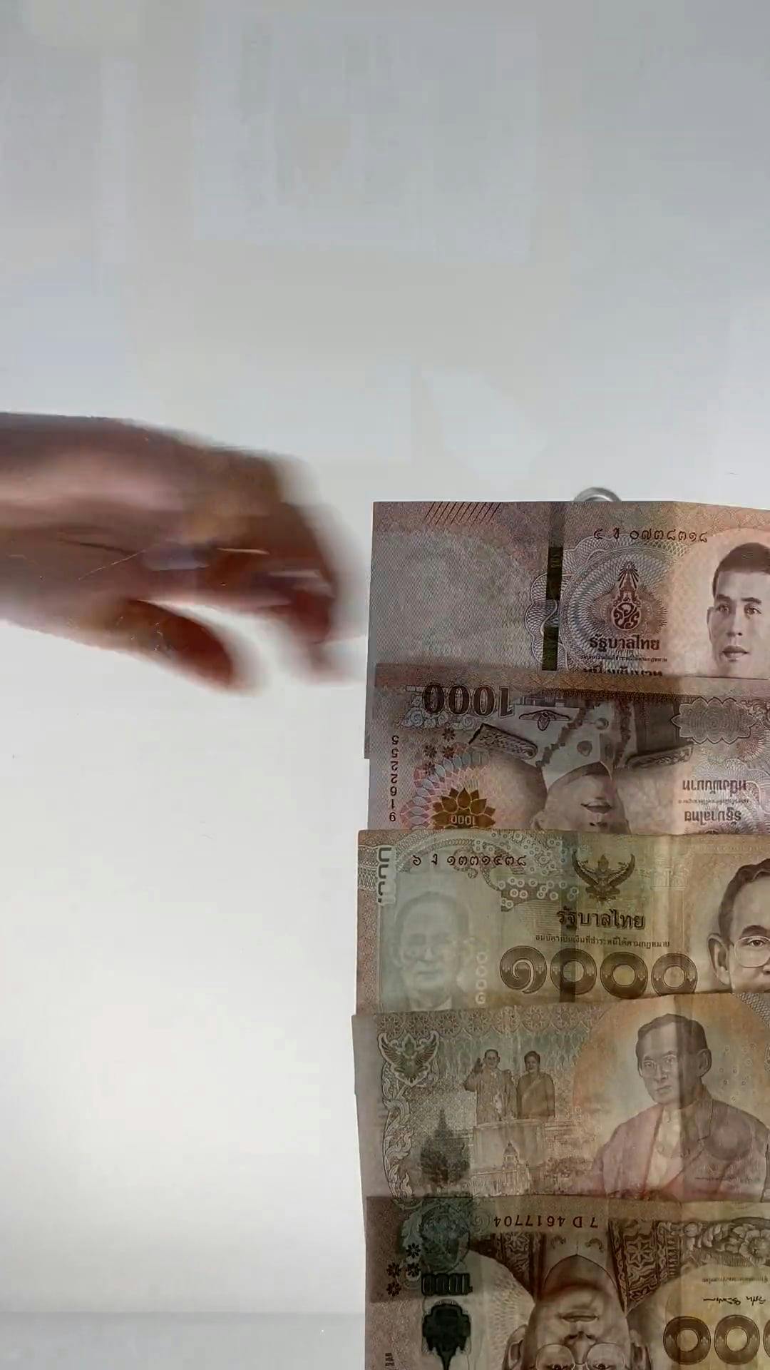 Flat Laying Paper Money Over A Flat Surface · Free Stock Video