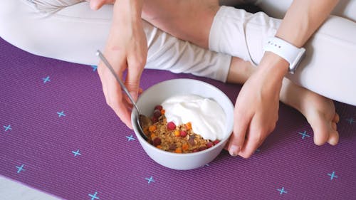 Bowl of Granola and Yogurt
