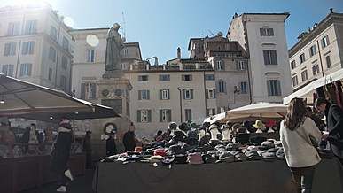 a time lapse of campo di fiori