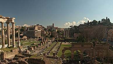 a time lapse of the roman forum