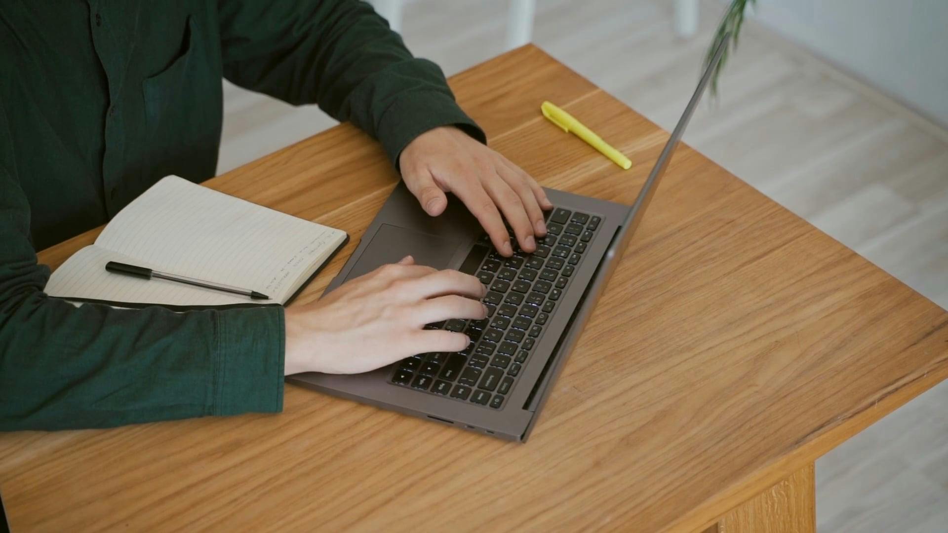 A Young Man Researching and Taking Notes Free Stock Video Footage ...