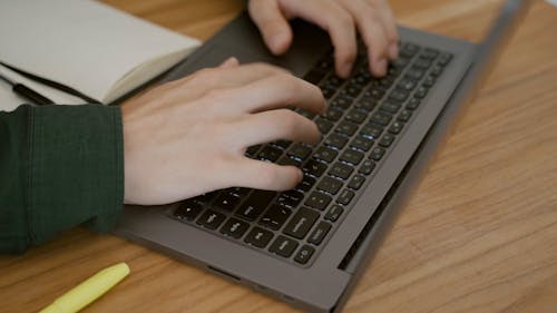 Person Working on a Laptop