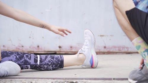 A Couple Exercising Together