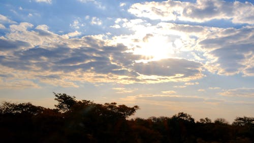 Time Lapse of a Moving Clouds