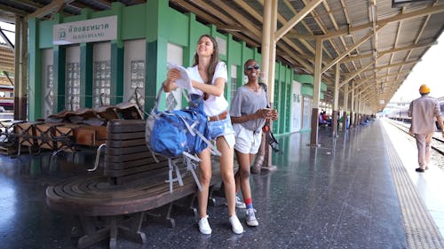 Women at the Train Station