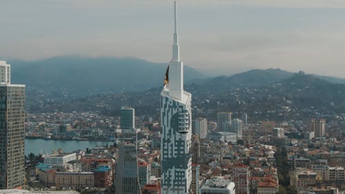 Drone Footage of High-Rise Tower