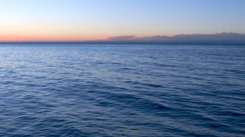 Seascape Scenery During Sunset