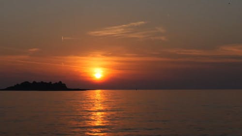 Time-Lapse Video of Seascape Scenery During Golden Hour