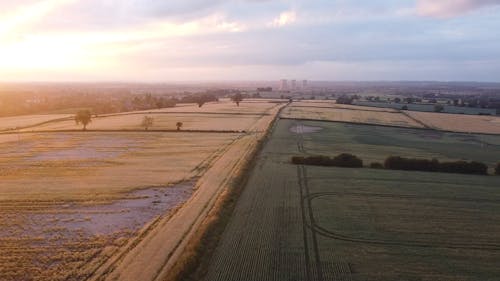 Drone Footage of Agricultural Land