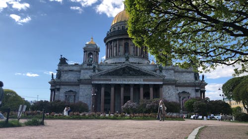 People Outside the St. Isaac's Cathedral