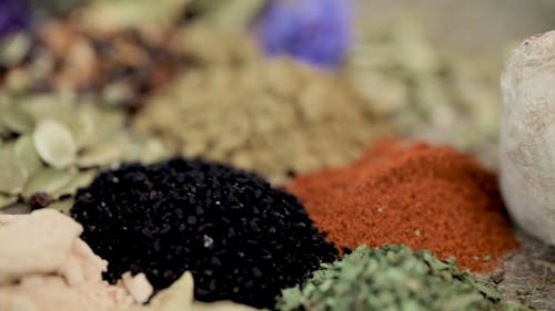 Assorted Herbs And Spices For Flavoring