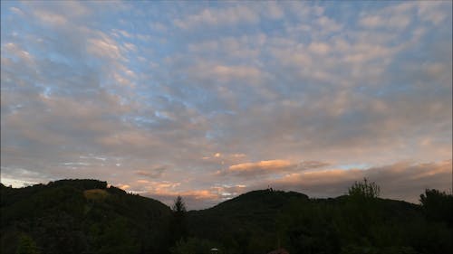 Moving Clouds Over Mountain Time Lapse Free Stock Video