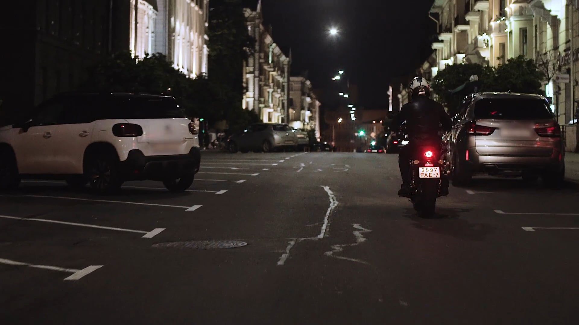 A Person Riding a Motorcycle at Night Free Stock Video Footage, Royalty ...