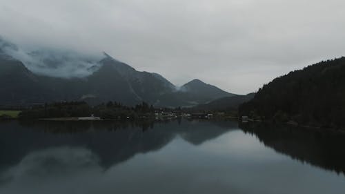 Lake Surrounded by Mountains