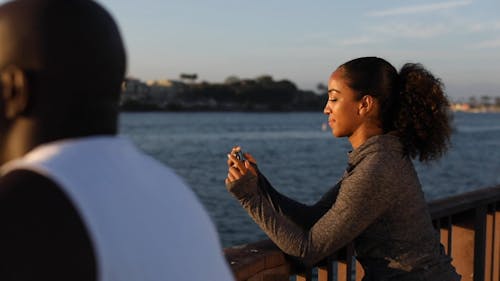 A Woman using a Smartphone