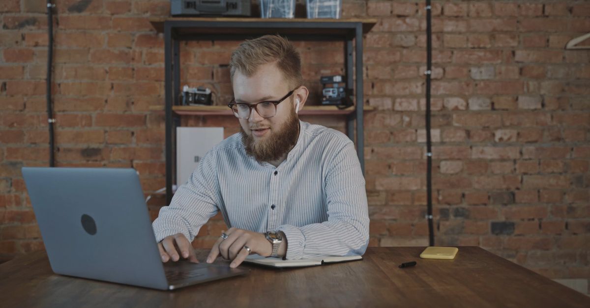 Man Using Computer 4k Man In Front Of A Computer Free Stock Video Footage, Royalty-Free 4K ...