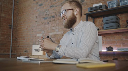 Person Having a Video Call