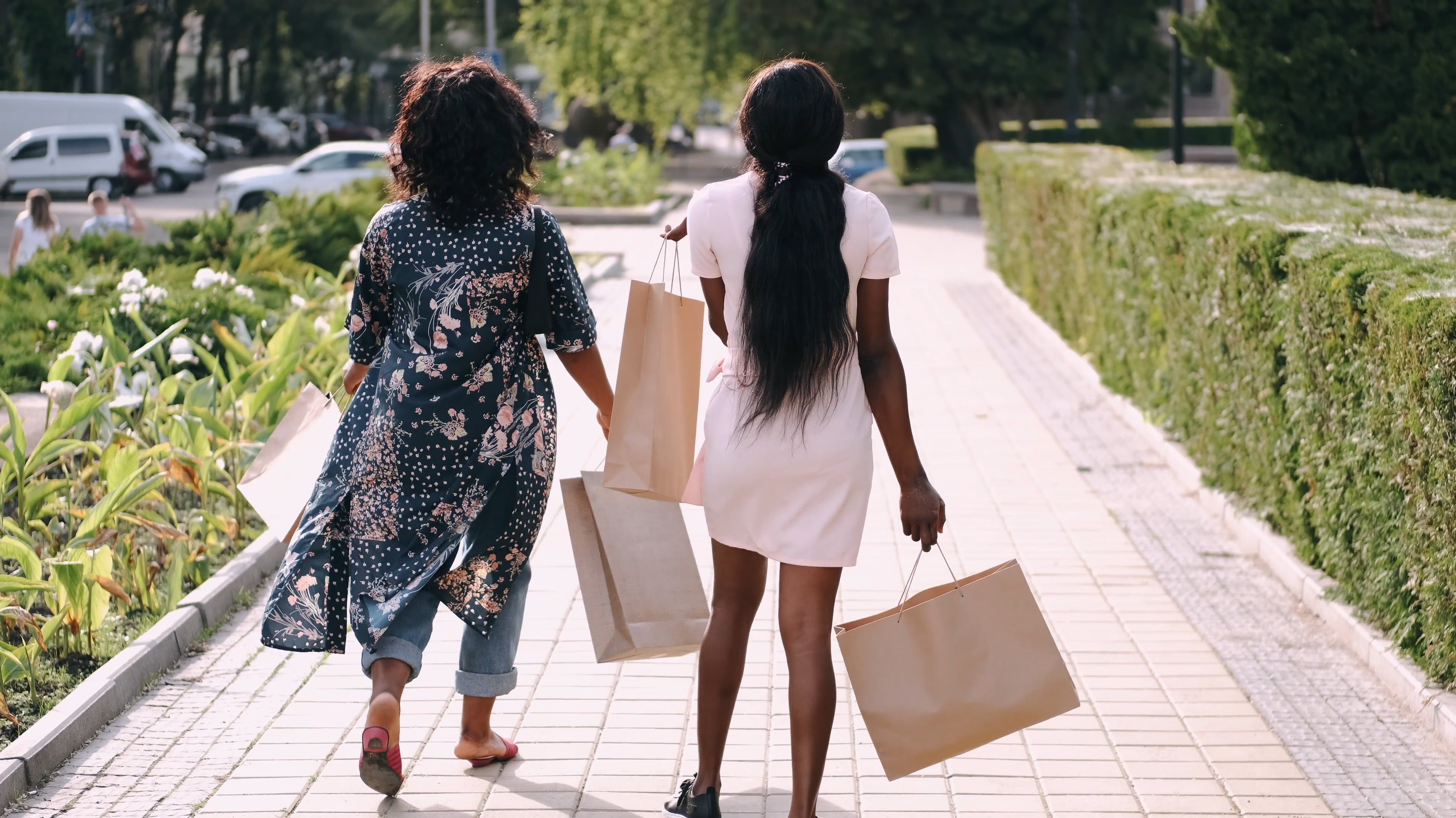 Women Carrying Shopping Bags Free Stock Video women-carrying-shopping-bags-free-stock-video