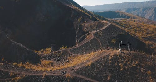 Drone Footage of a Mountain