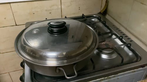 A Cooking Pot on a Stove