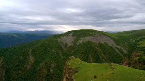 Drone Footage of a Mountains