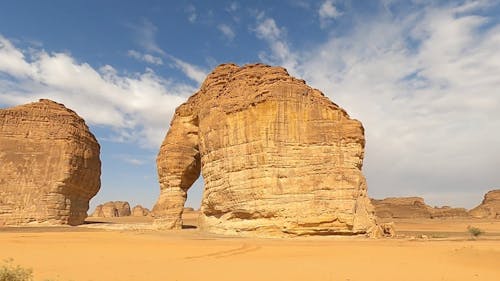 Natural Rock Formations on a Desert