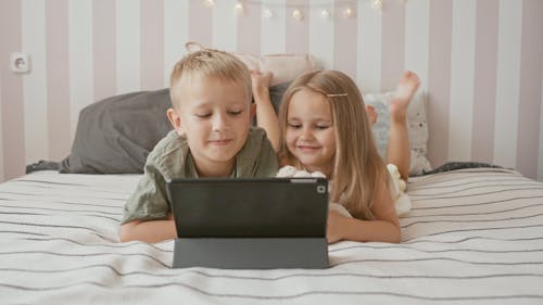 Kids Watching on the Table Device