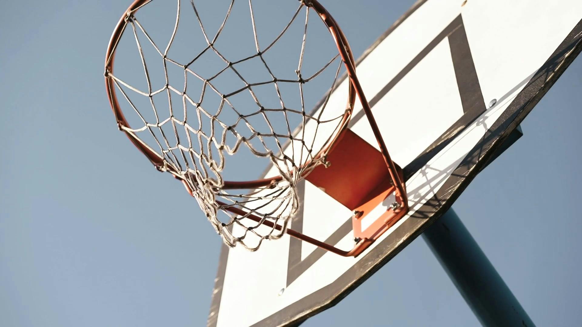 Low-Angle Shot of Basketball Hoop · Free Stock Video