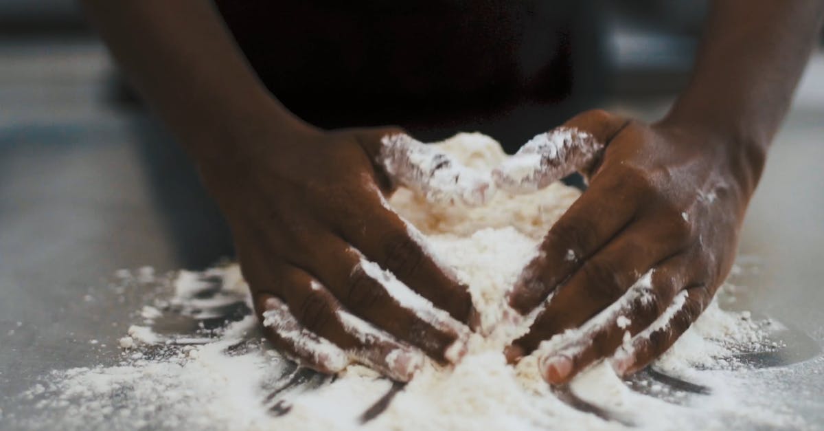 Close-Up View of a Person Mixing a Flour Free Stock Video Footage ...