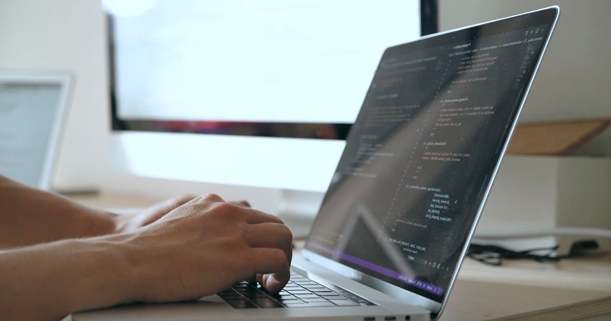 close up view of a person using a laptop 4974884 — free pexels stock footage